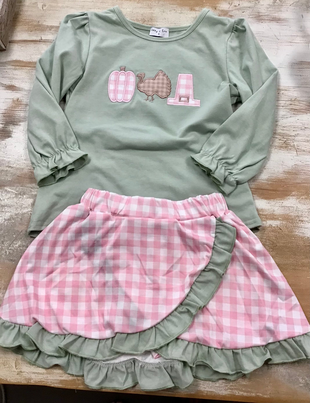 Thanksgiving Skort Set