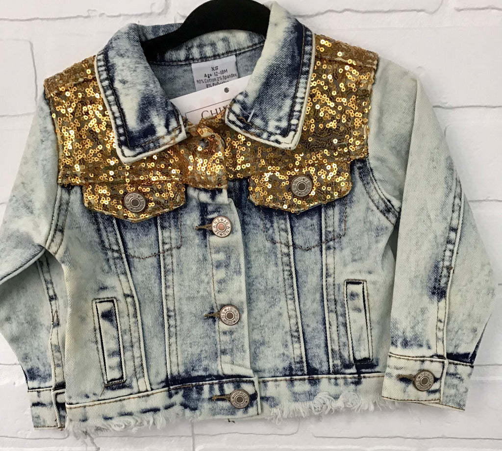 Gold Denim Jacket Garment & Grace Boutique