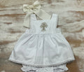 White Cross Bloomer Set