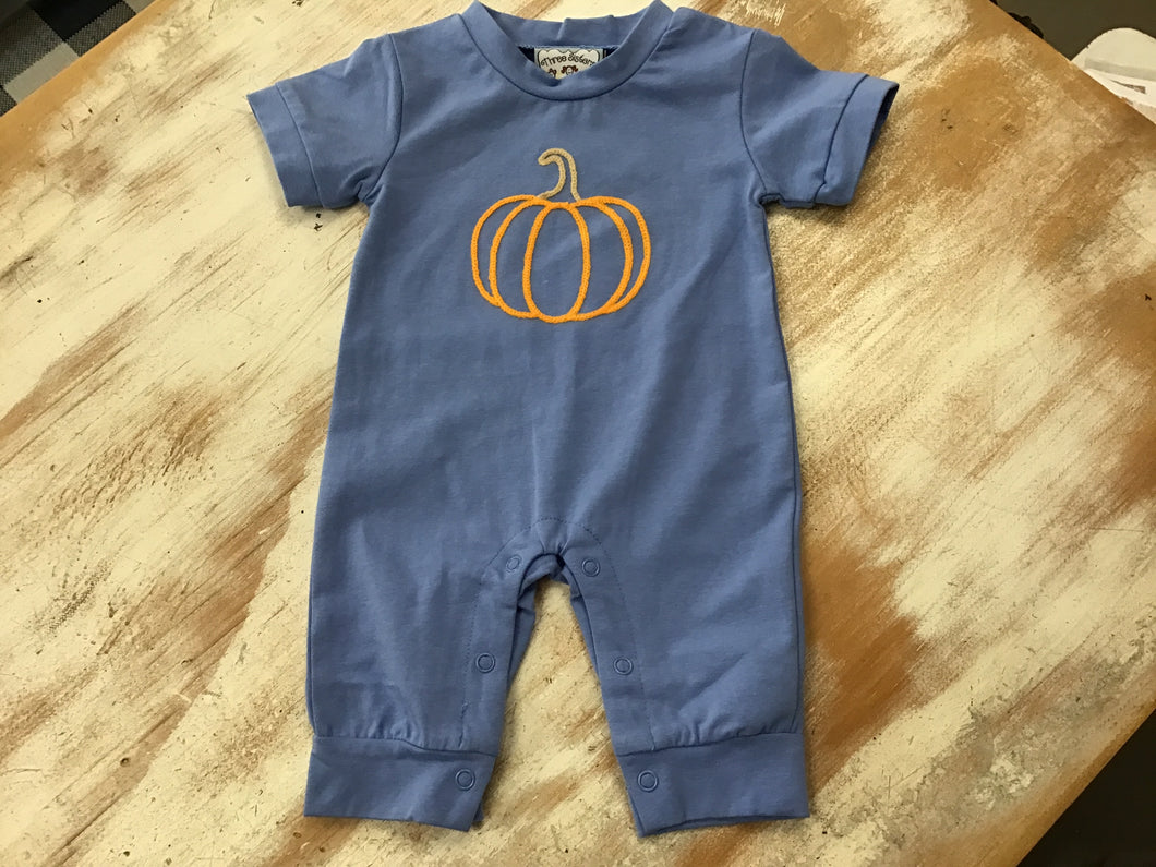 Stitched Pumpkin Romper