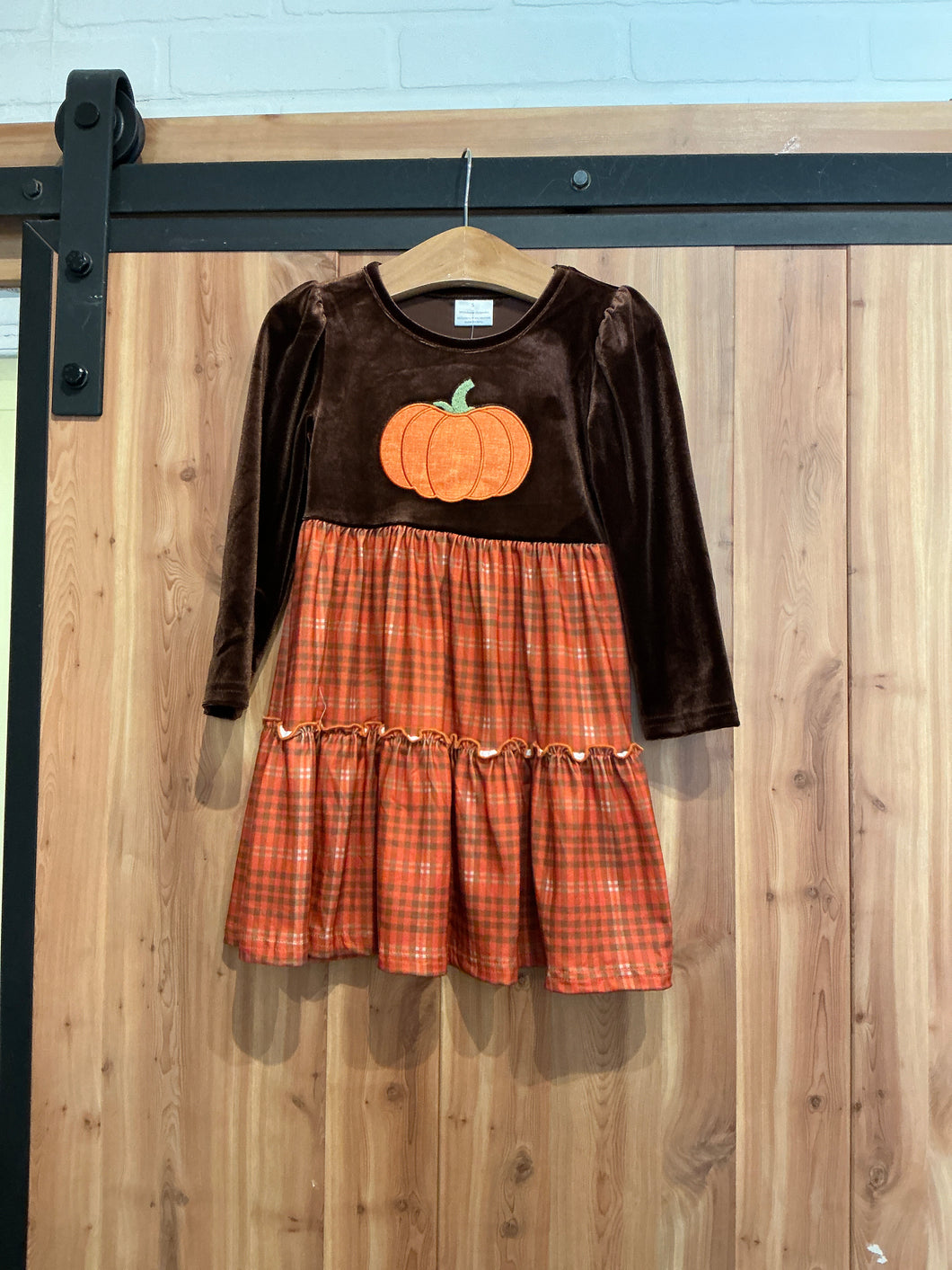 Velvet Pumpkin Dress