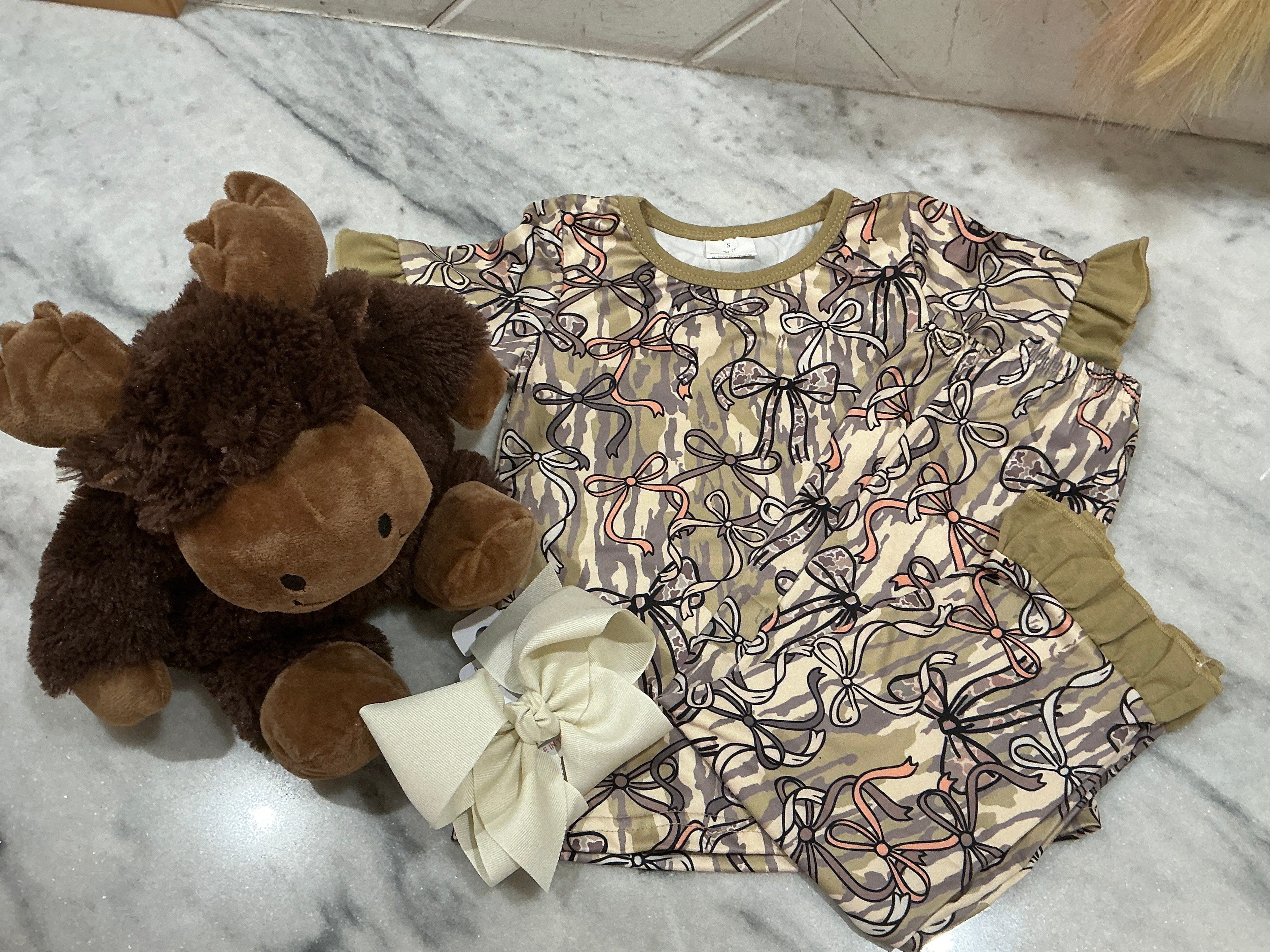 Camo Bow PJ Set