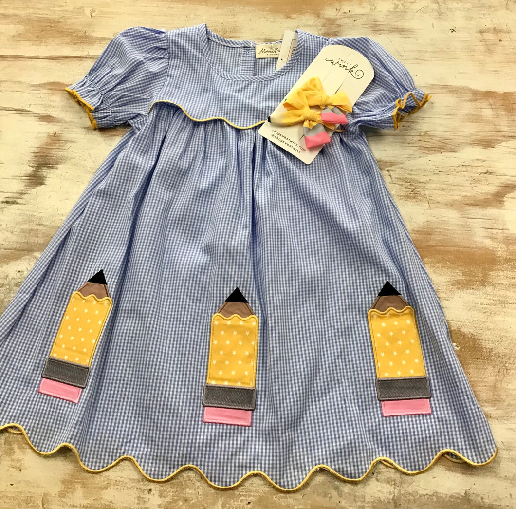 Scallop Pencil Dress