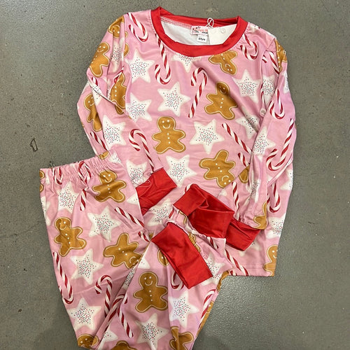Pink Gingerbread PJs