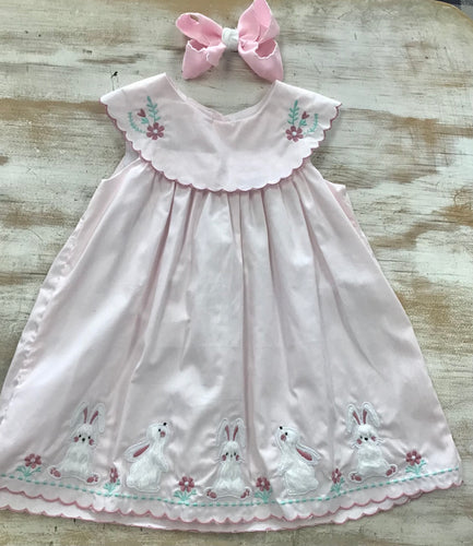 Pink Fuzzy Bunny Dress