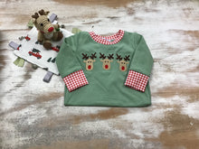 Green Reindeer Romper