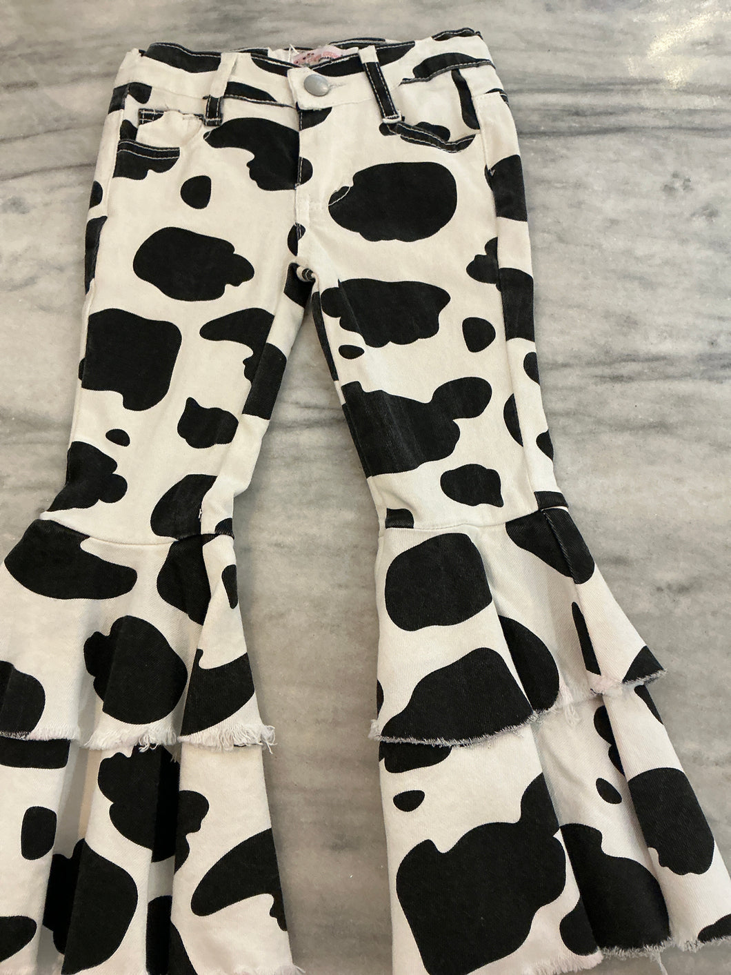Cow Denim Flares