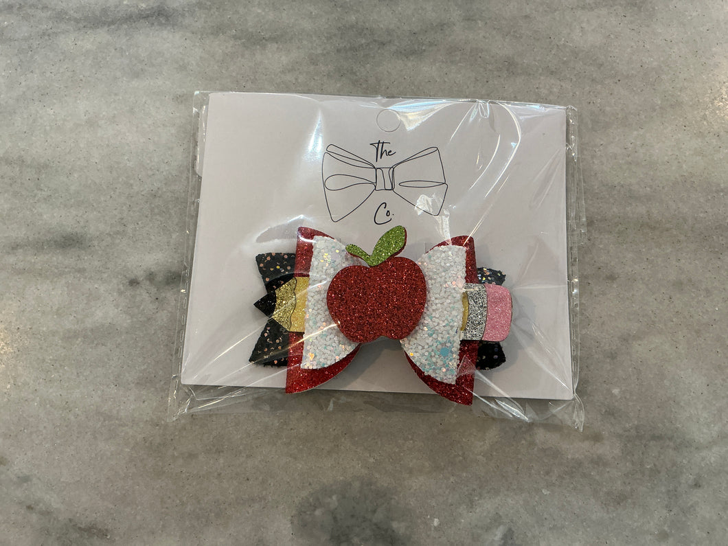 Apple Glitter Clip