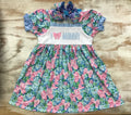 Blue I Love Mommy Dress