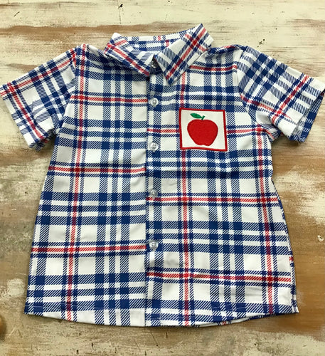 Plaid Apple Polo