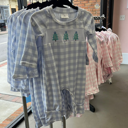 Blue Tree Romper
