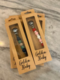 Golden Baby Paci Clip