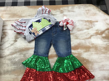 Christmas Sequin Jeans