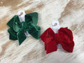 Velvet Bow on Clip
