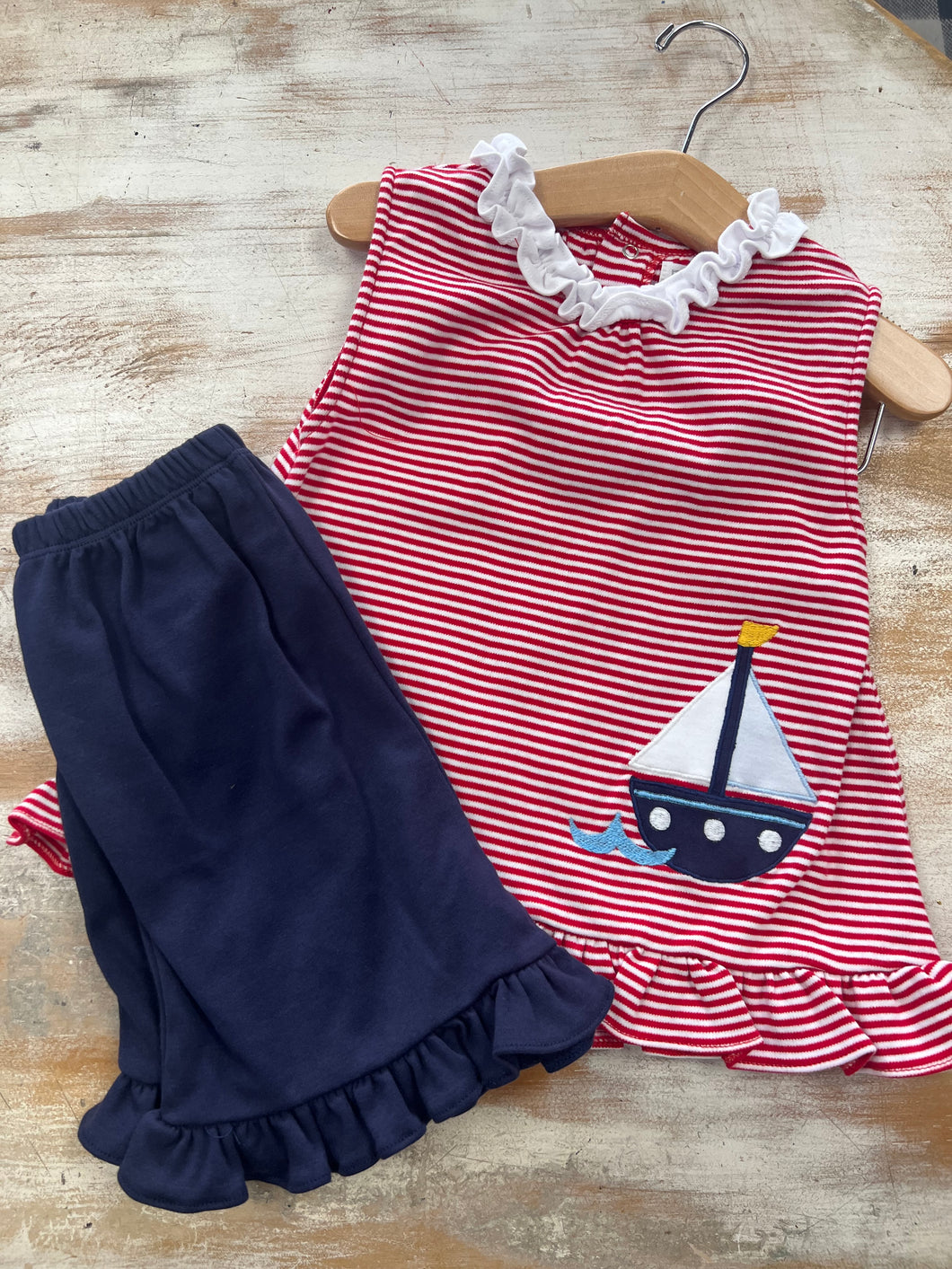 Red Sailboat Set