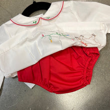 White Reindeer Diaper Set
