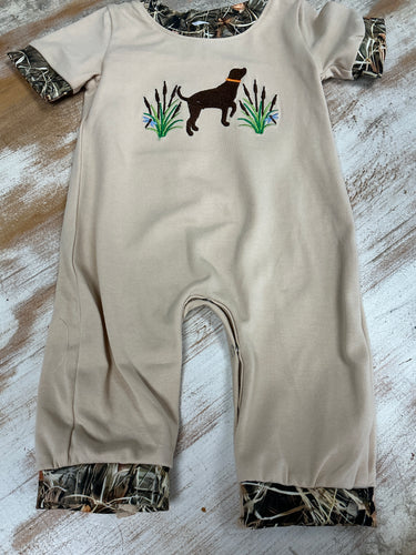 Camo Trim Romper