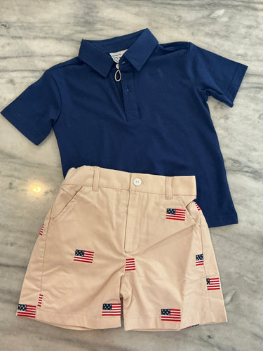 Khaki Flag Short Set