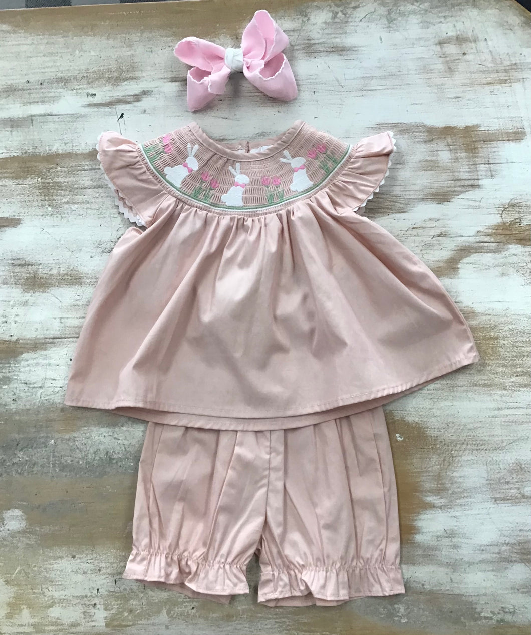 Pink Bunny Bloomer Set