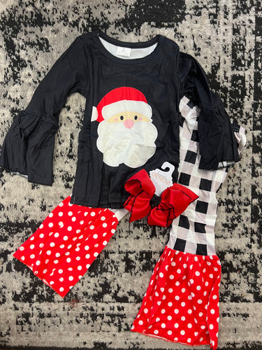 Plaid Santa Set