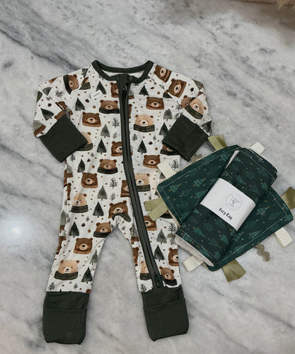 Winter Bears Zip PJ