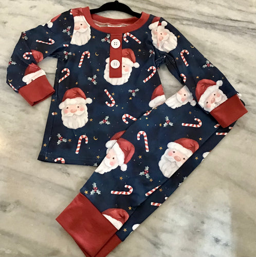 Navy Santa PJs