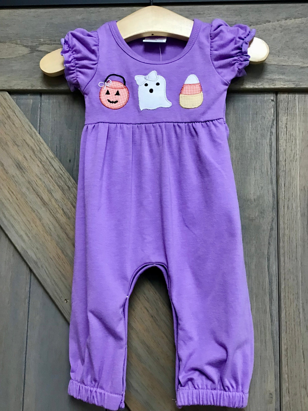 Purple Halloween Romper