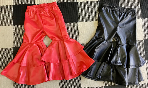 Leather Bell Bottoms