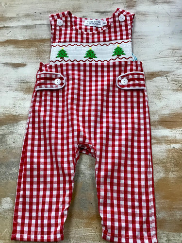 Red Gingham Tree Romper