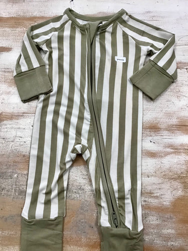 Olive Stripe PJs