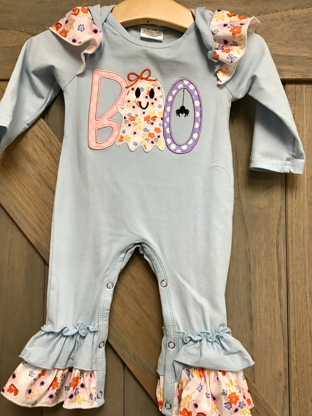Blue BOO Romper