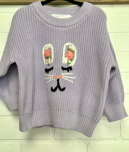 Purple Bunny Sweater
