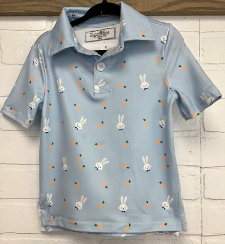 Blue Carrot/Bunny Polo