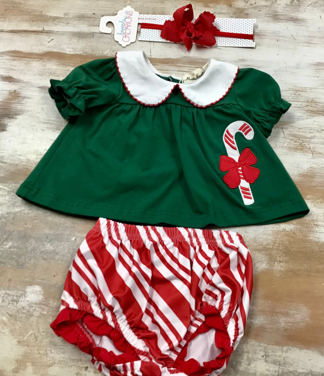 Candy Cane Bloomer Set