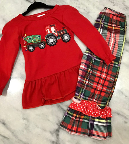 Christmas Tractor Set