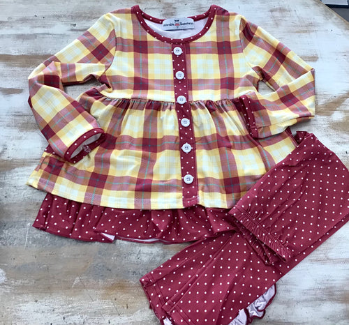 Autumn Gingham Set