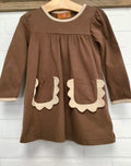 Brown Pocket Dress