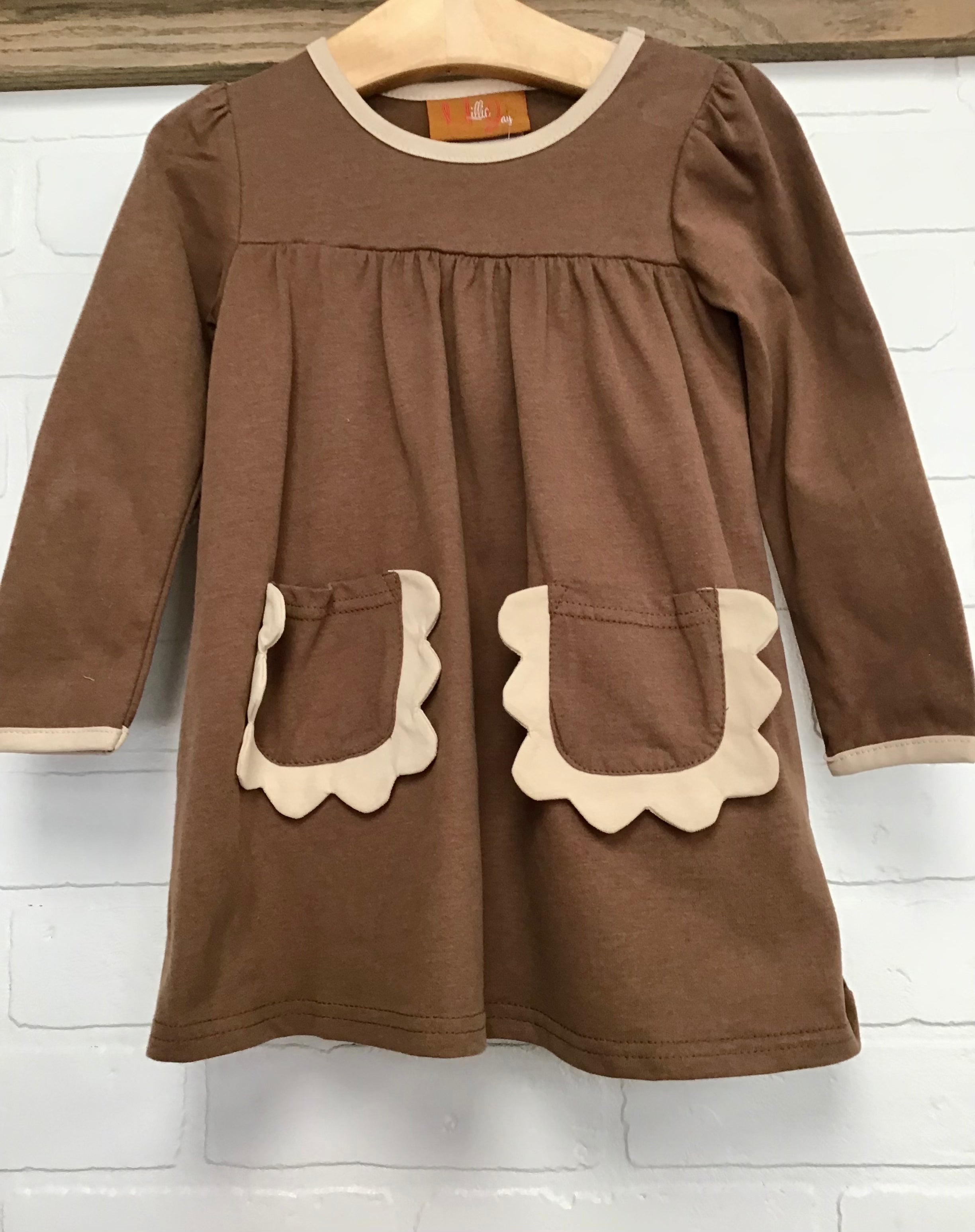 Brown Pocket Dress