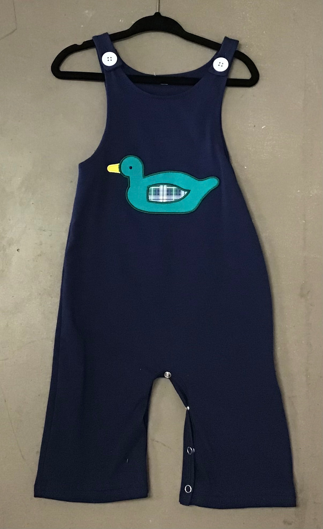 Navy Duck Romper