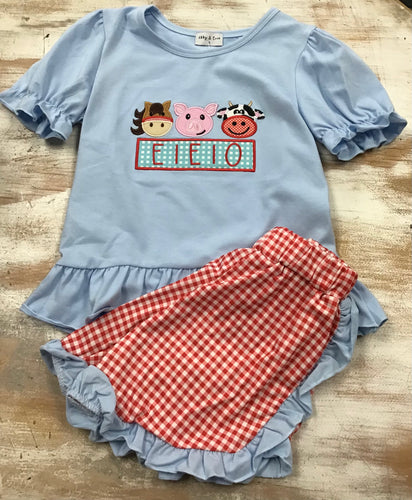 Blue Farm Set