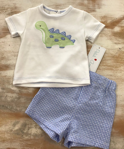 Plaid Dino Set