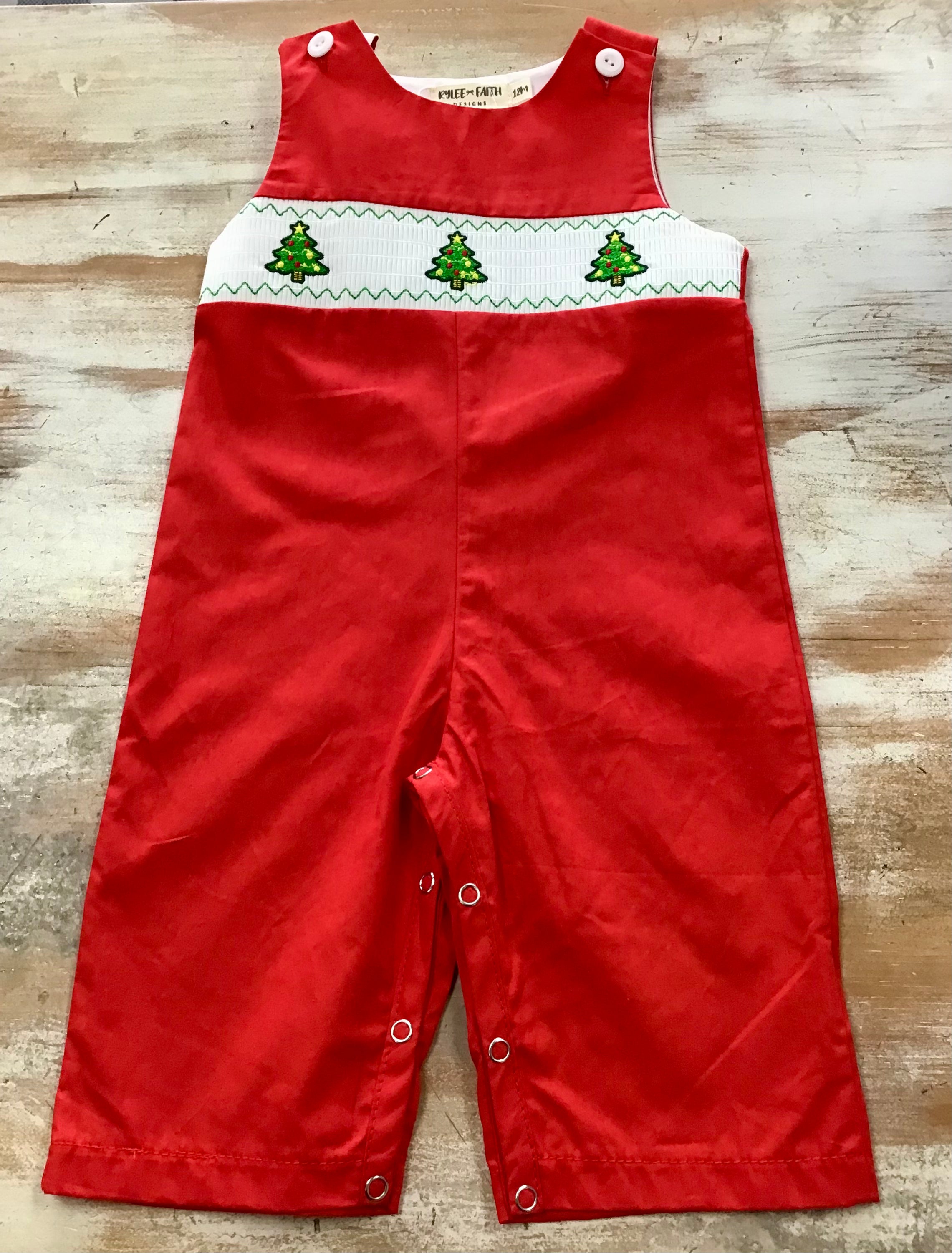 Red Tree Romper