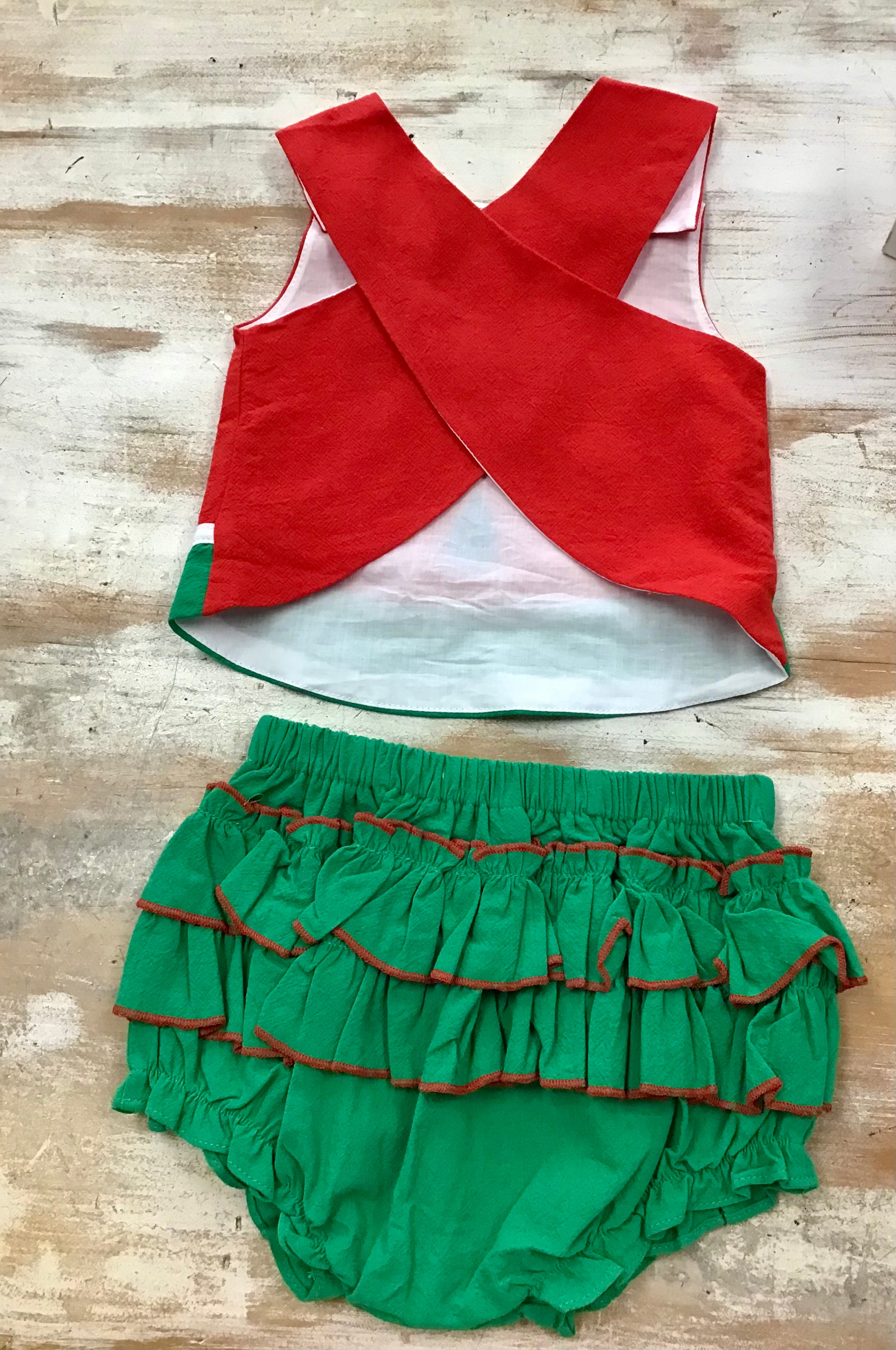 Watermelon Bloomer Set