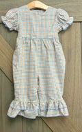 Fall Gingham Romper