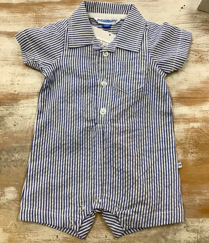 Seersucker Button Romper