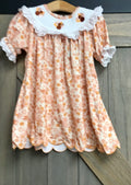 Orange Ruffle Turkey Dress