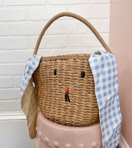 Gingham Bunny Basket