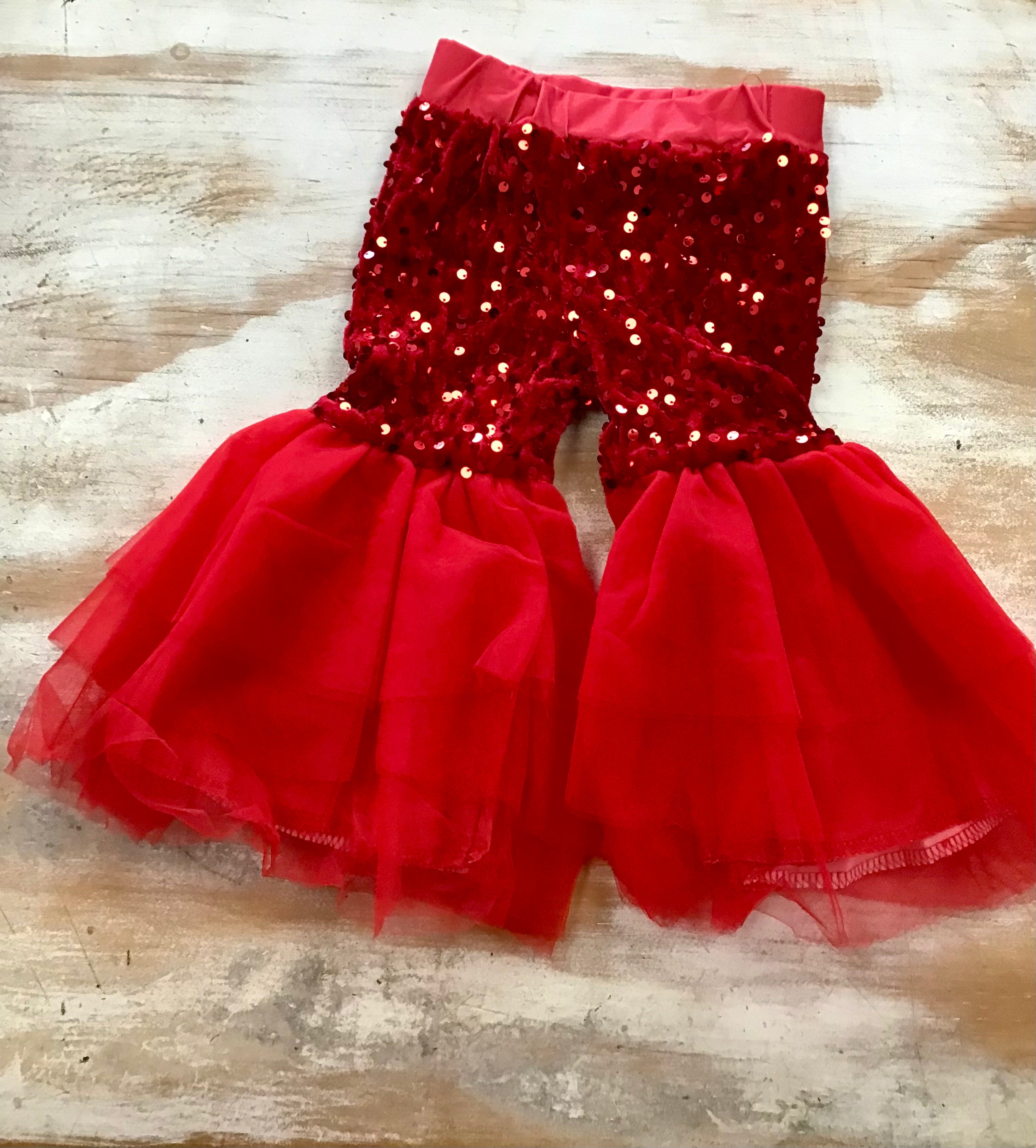 Red sequin bells