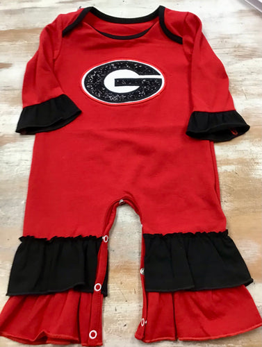 G Ruffle Romper