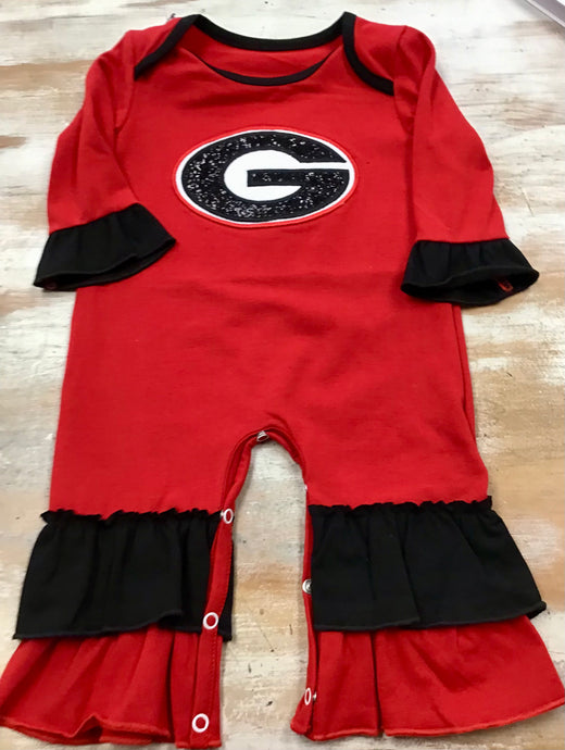 G Ruffle Romper